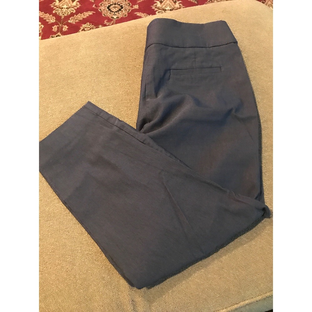 Apt 9 Crop Cropped Capri Pants Slip On Dark Grey Size 10 Stretch (AH)